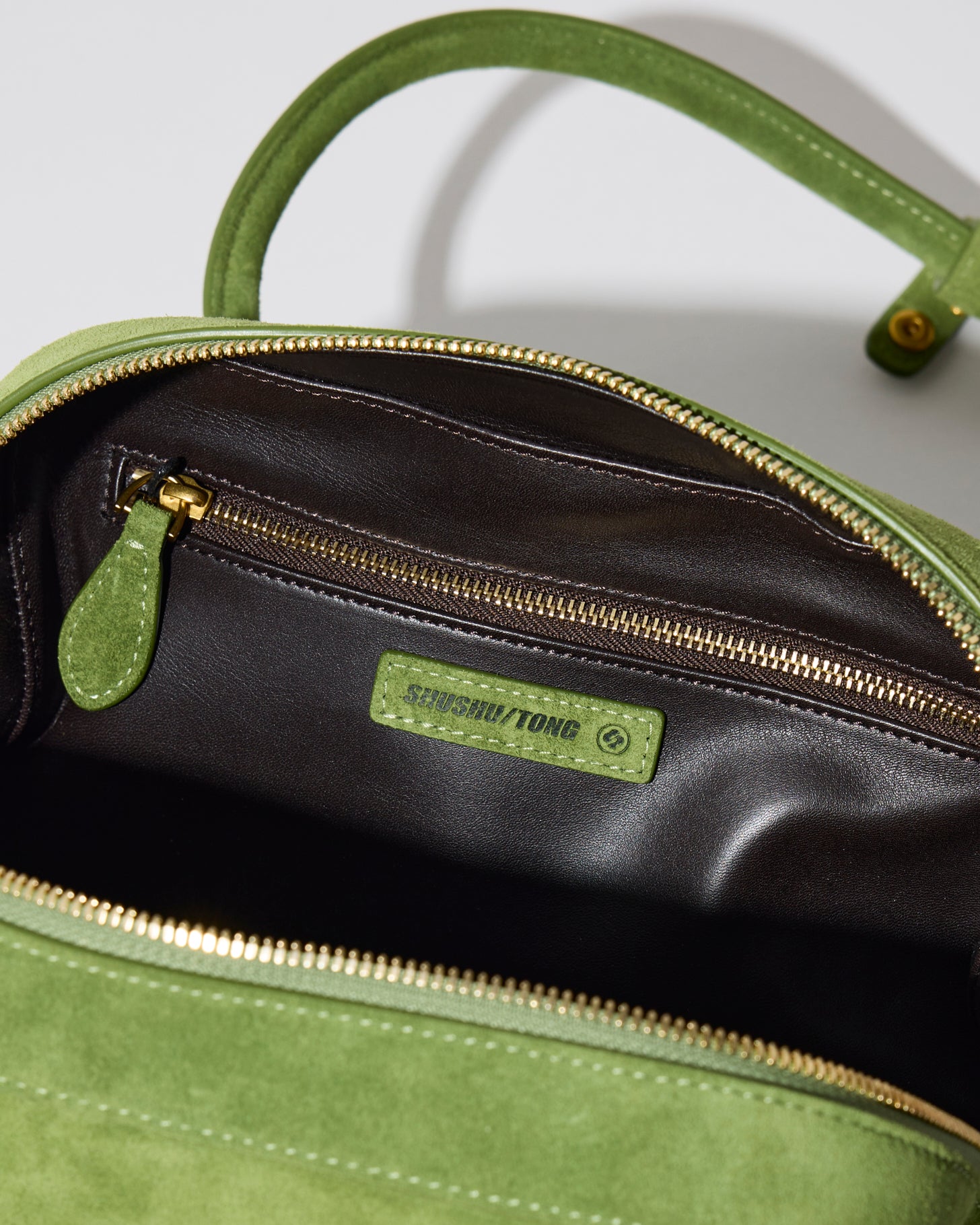 Bow Ring Handle Bag(Green)