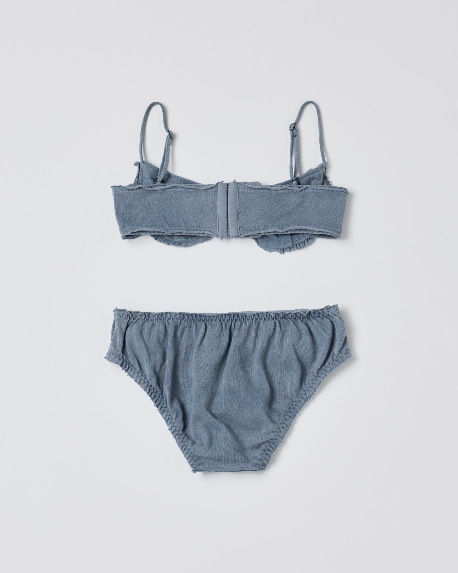 Bralette and Panty Set(Blue gray)