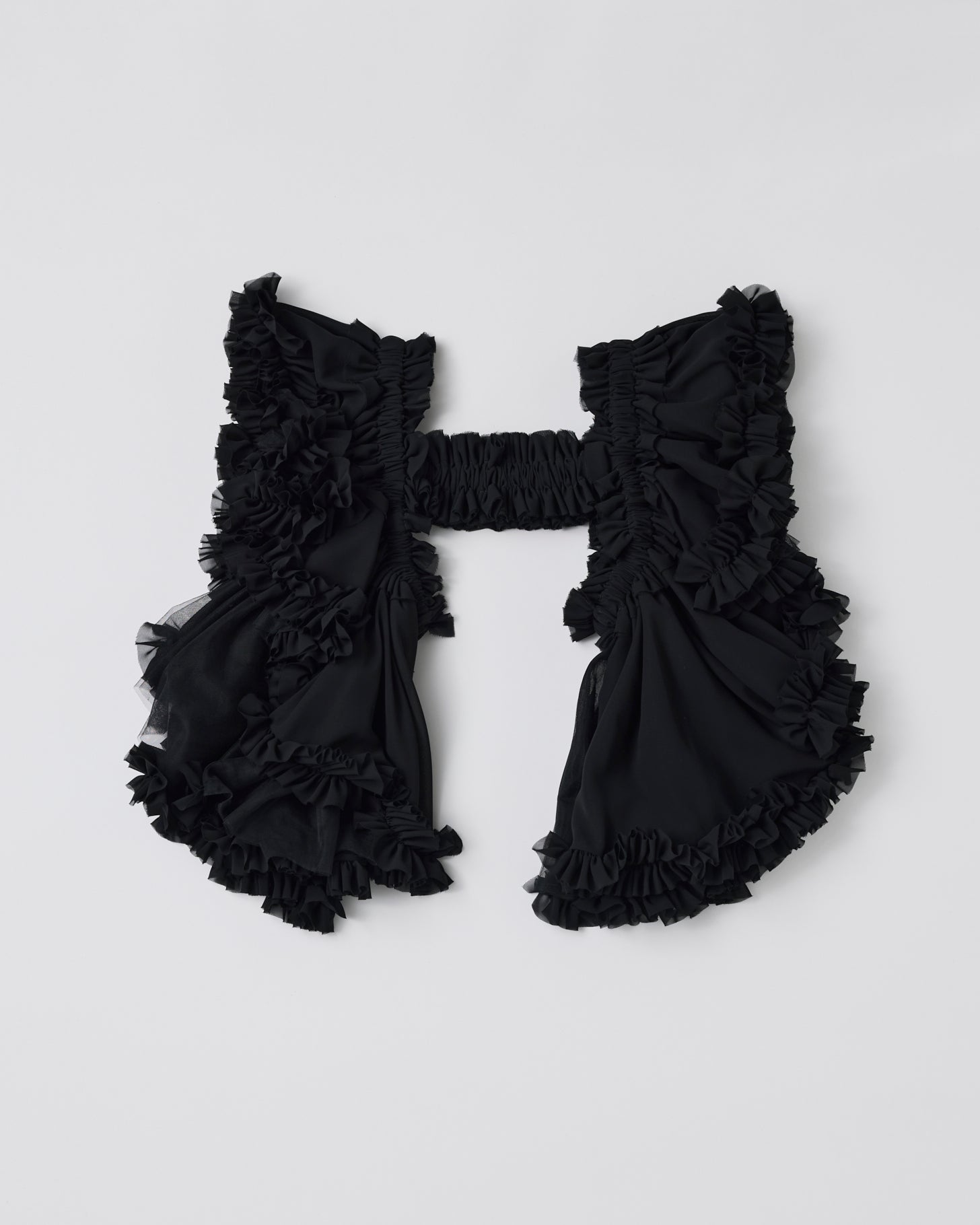 Tulle Frill Bustier(Black)