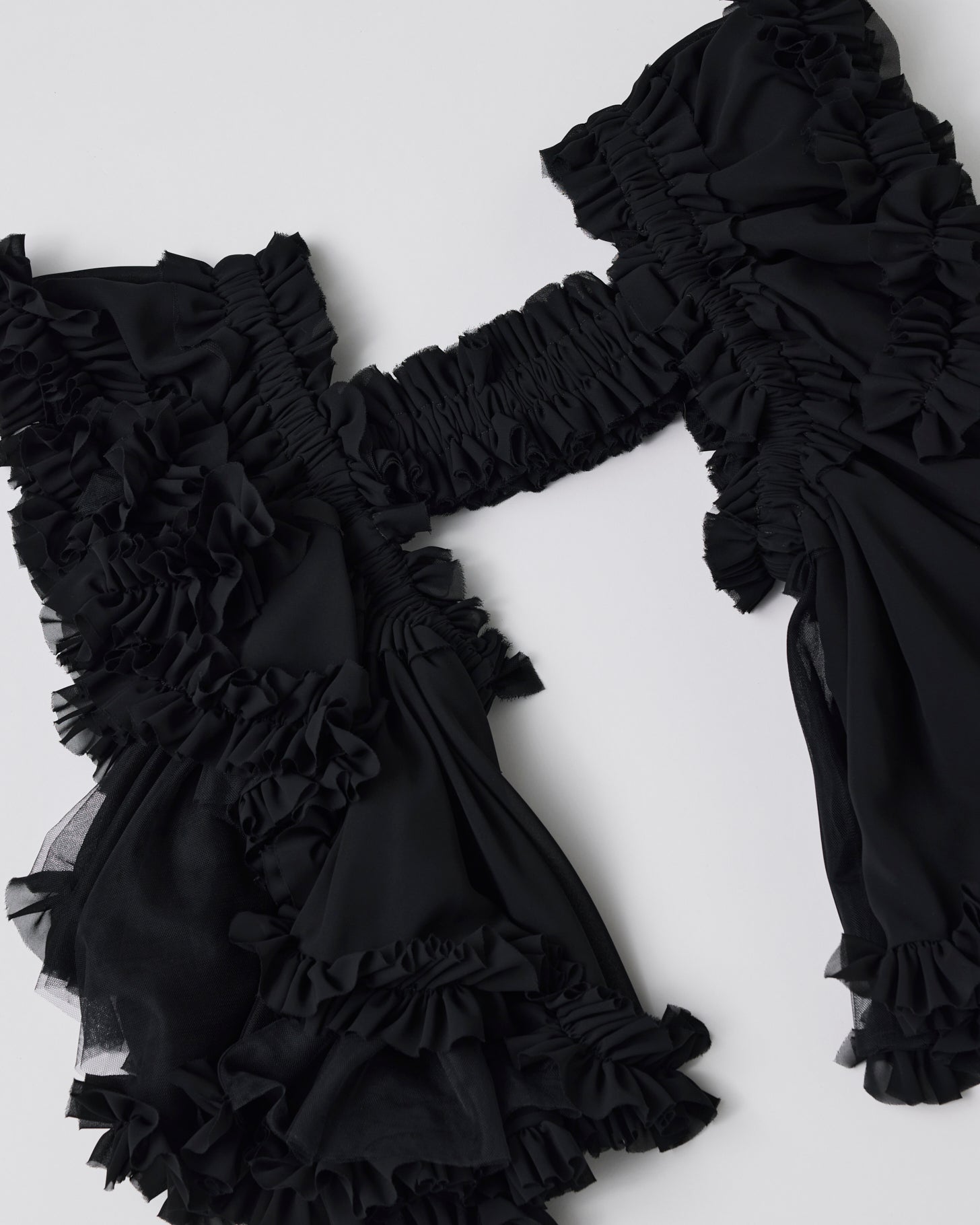 Tulle Frill Bustier(Black)