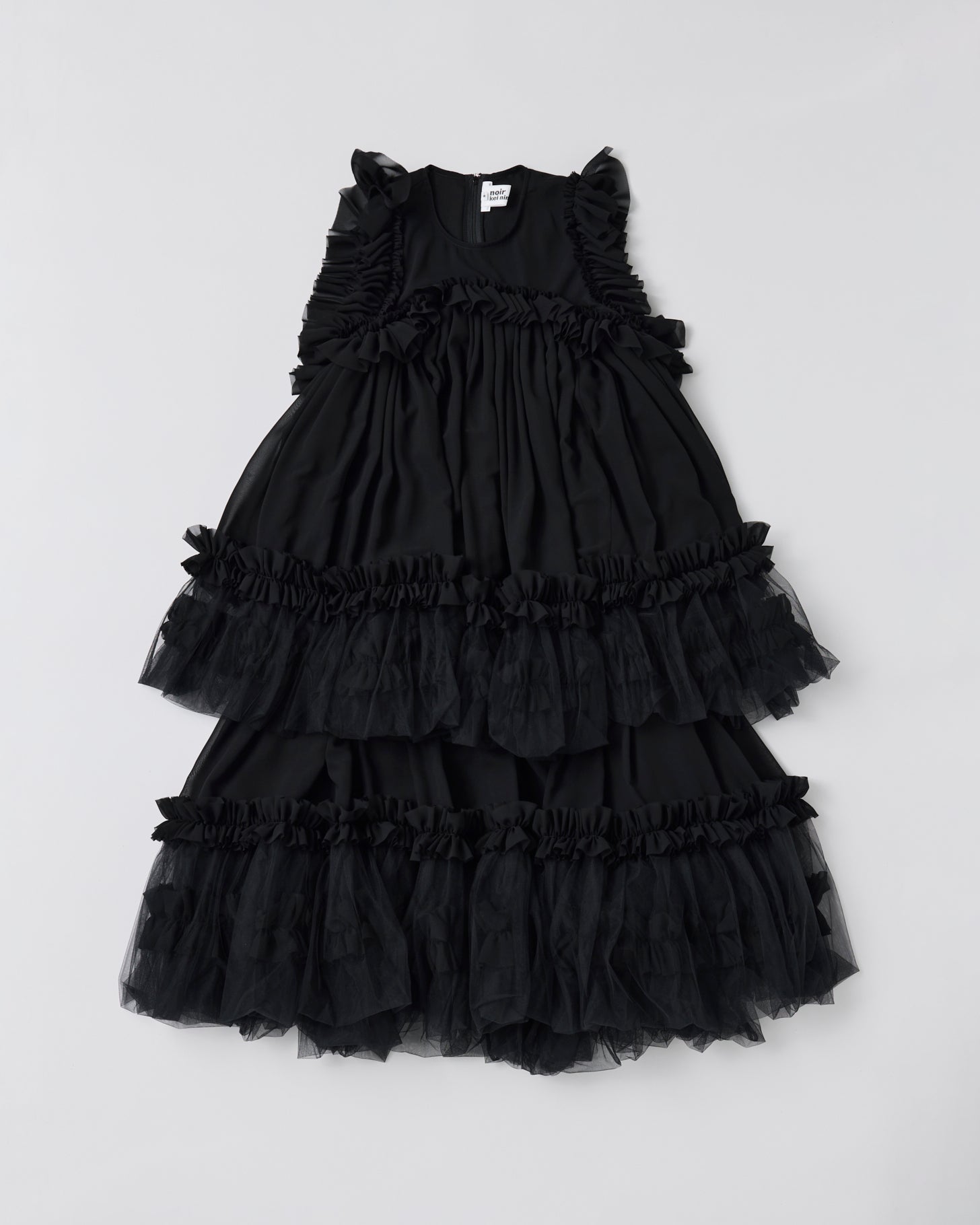 Tulle Frill Dress(Black)
