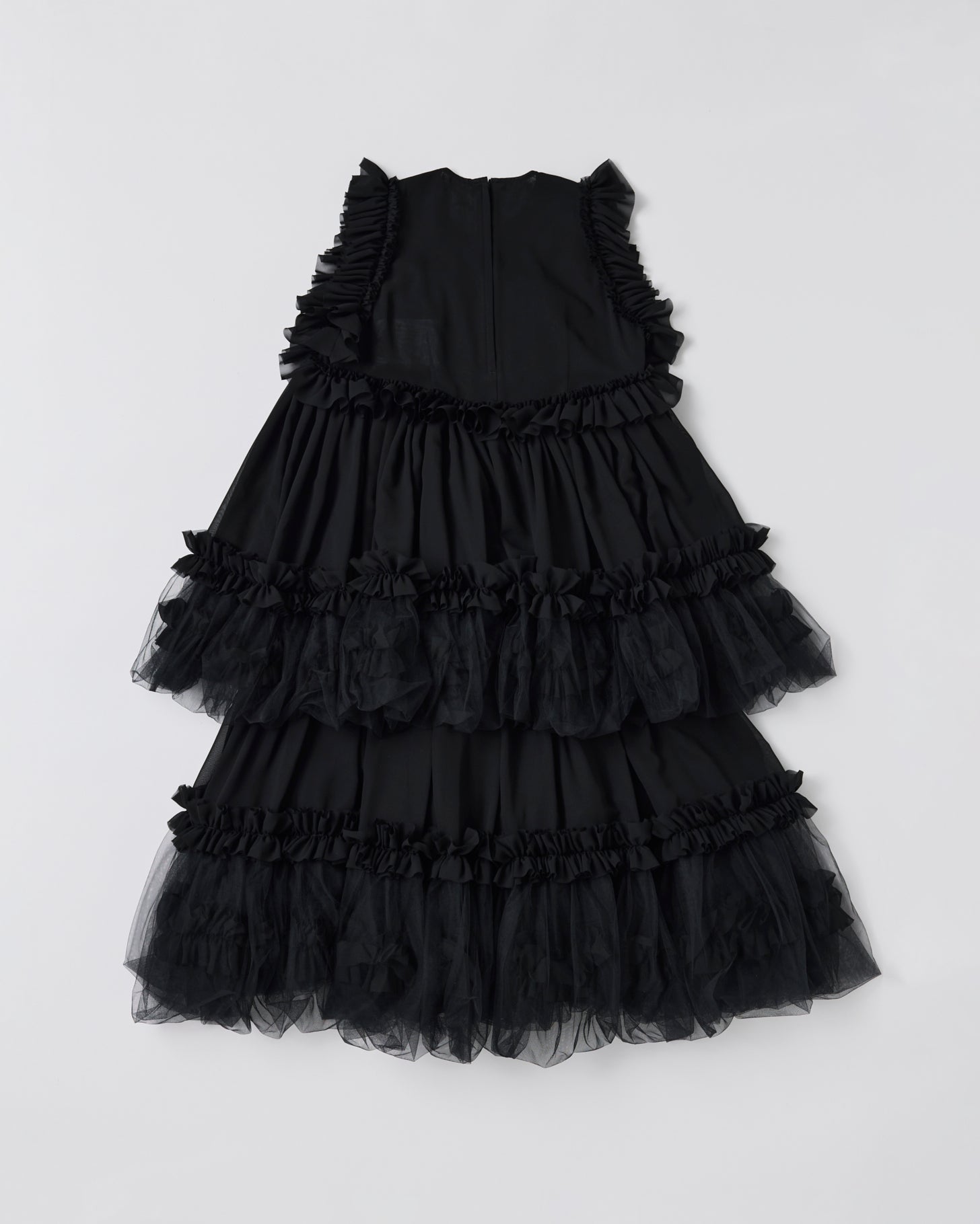 Tulle Frill Dress(Black)