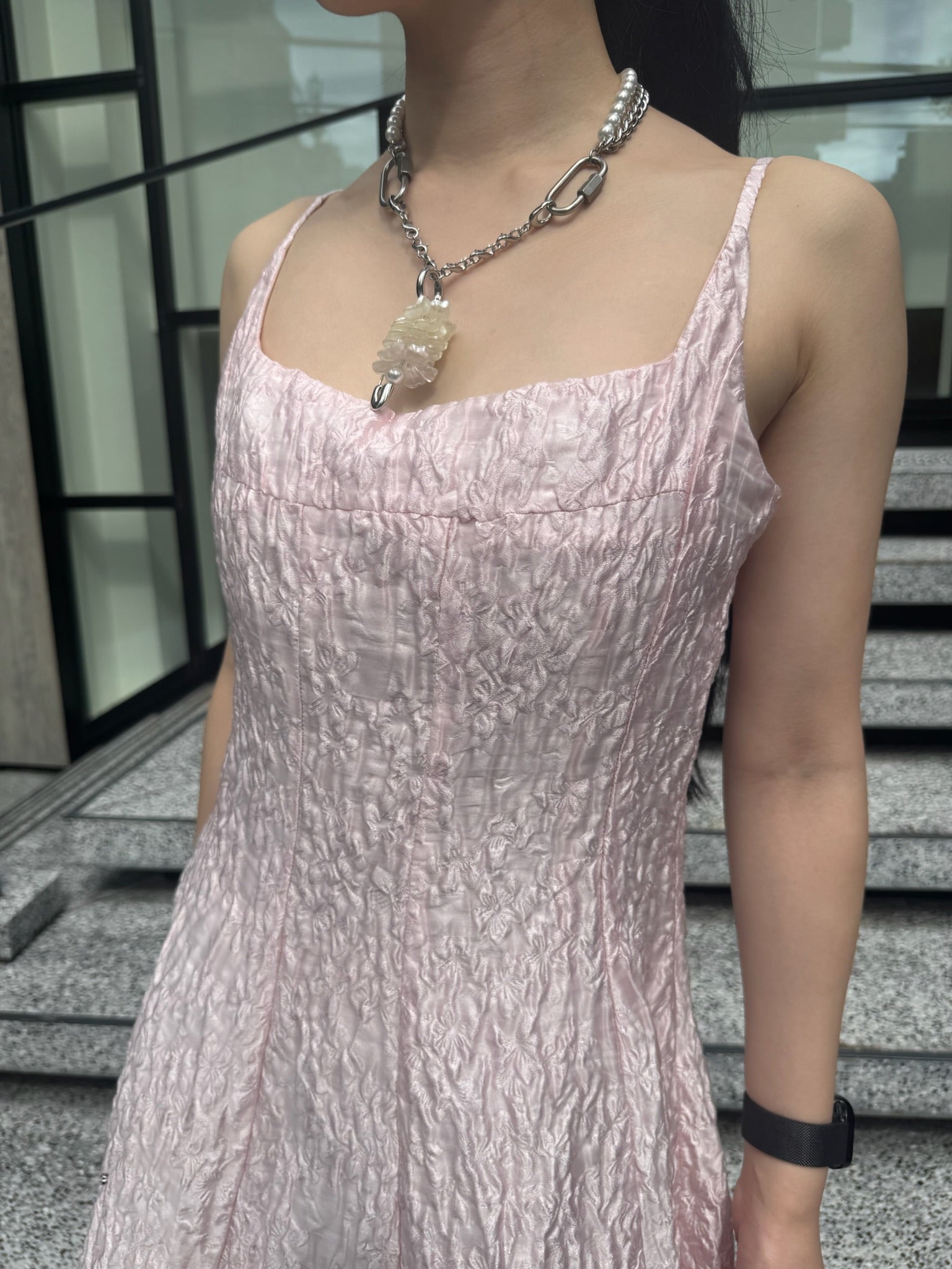 BALLERINA EMBELLISHED MIDI DRESS