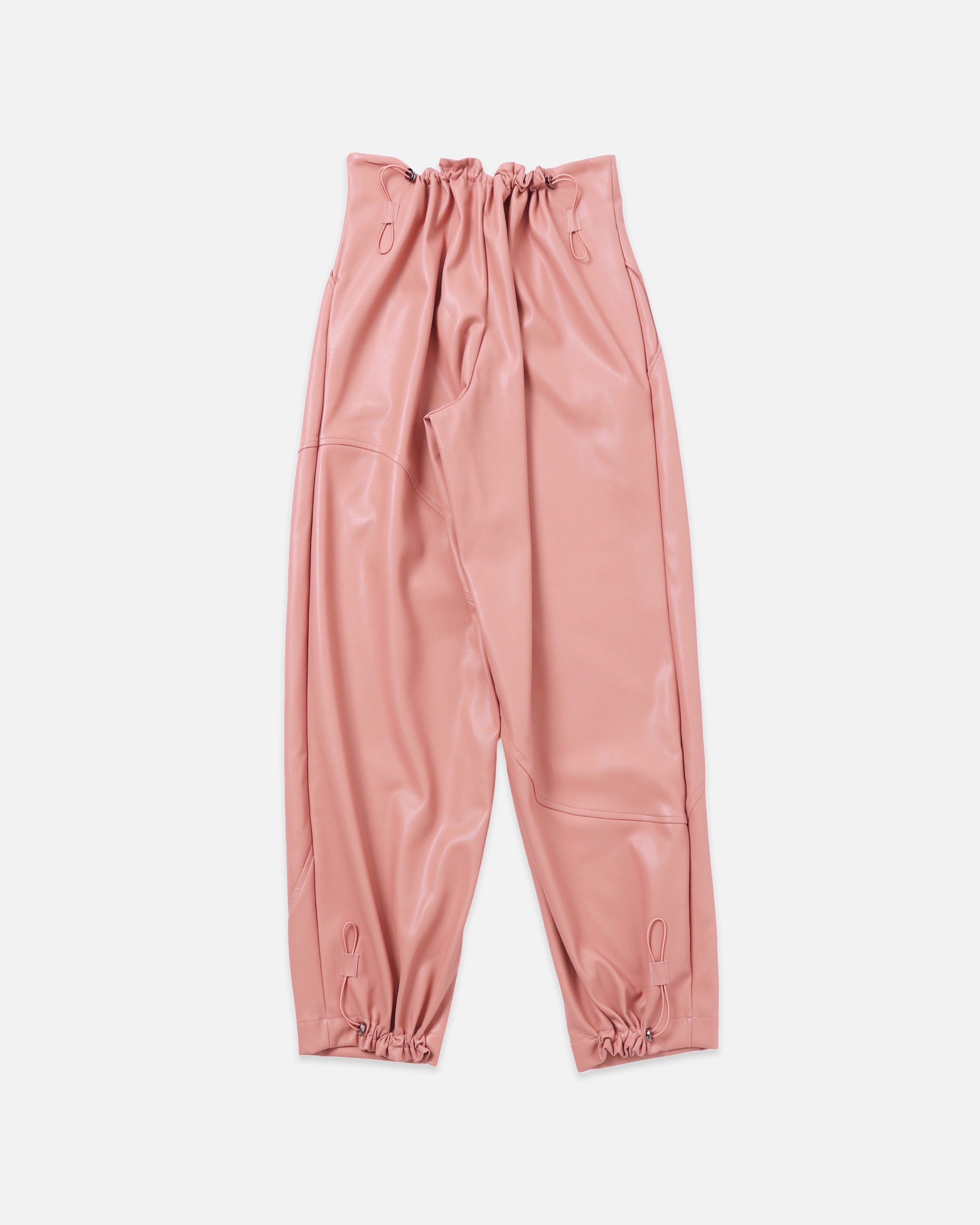 Curve leather pants (pink)