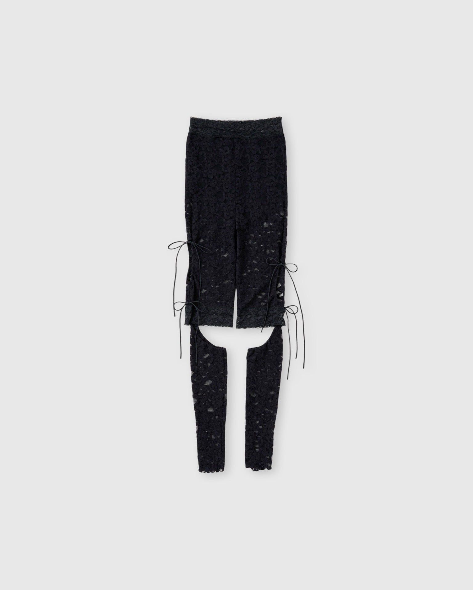 3way lace leggings (black)