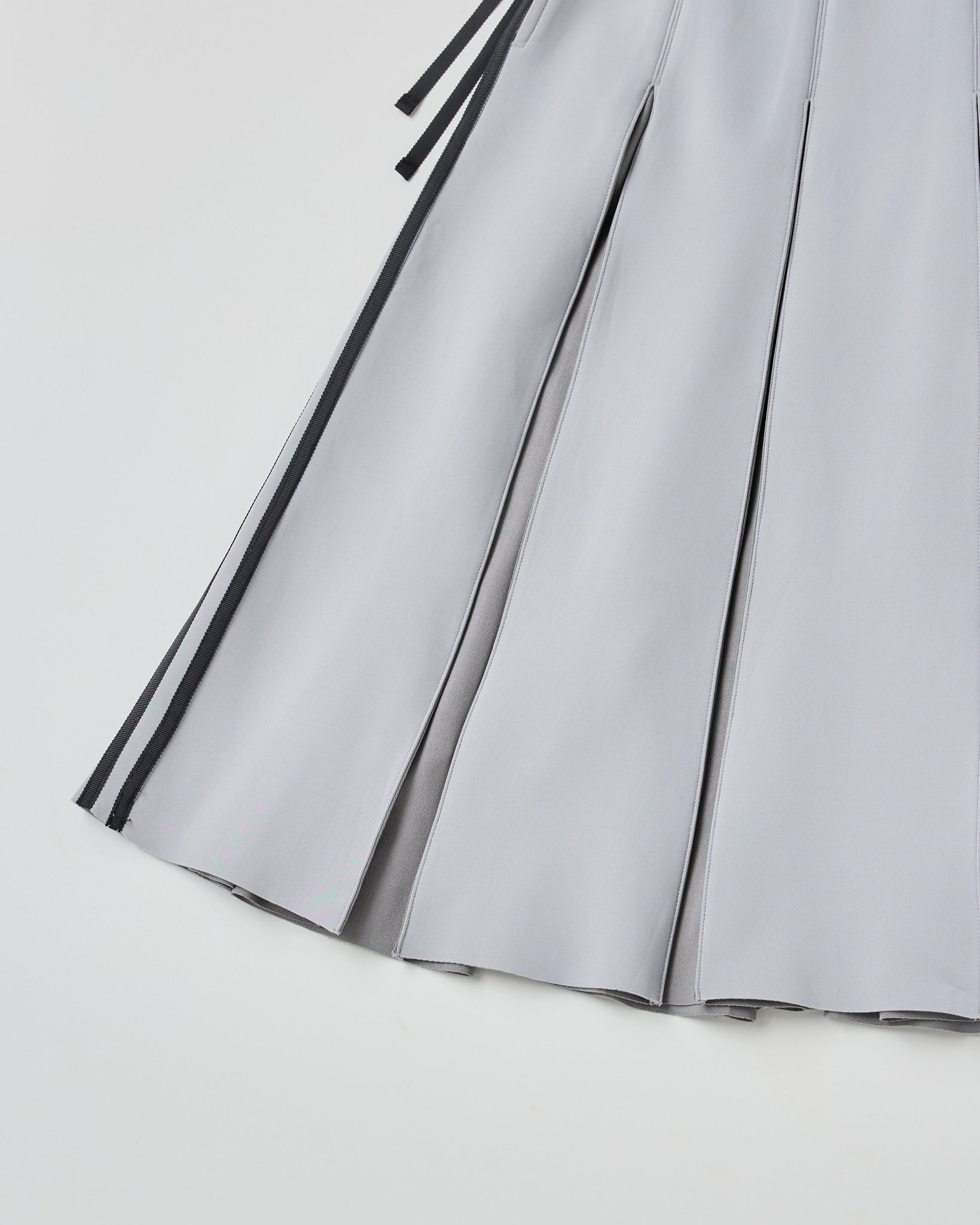 Layered waist jersey skirt (gray)