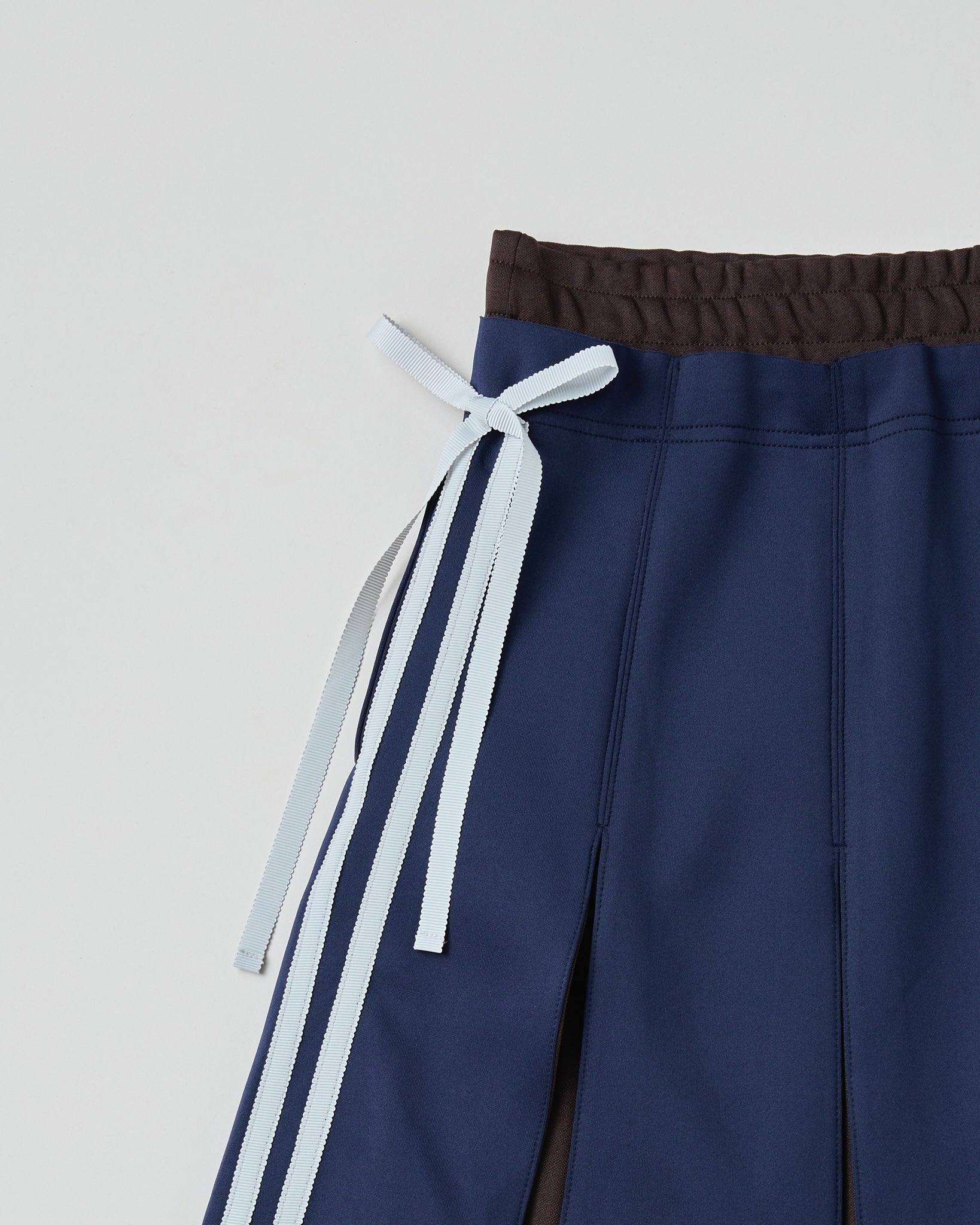 Layered waist jersey skirt (navy)