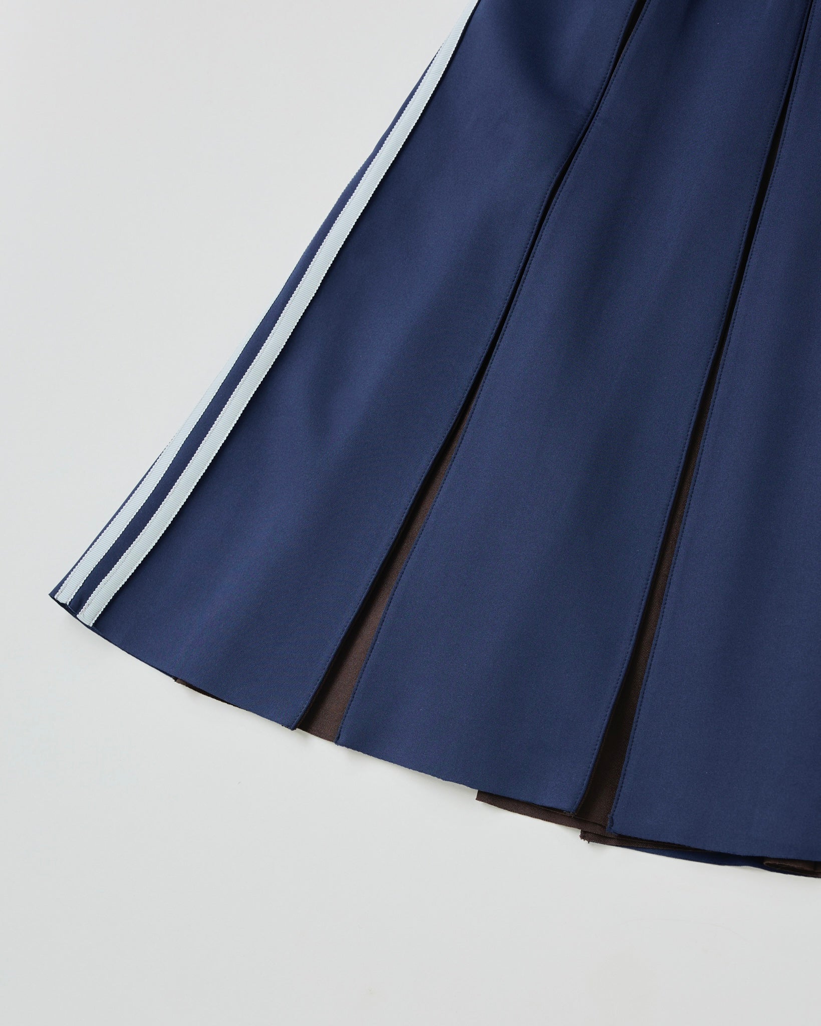 Layered waist jersey skirt (navy)