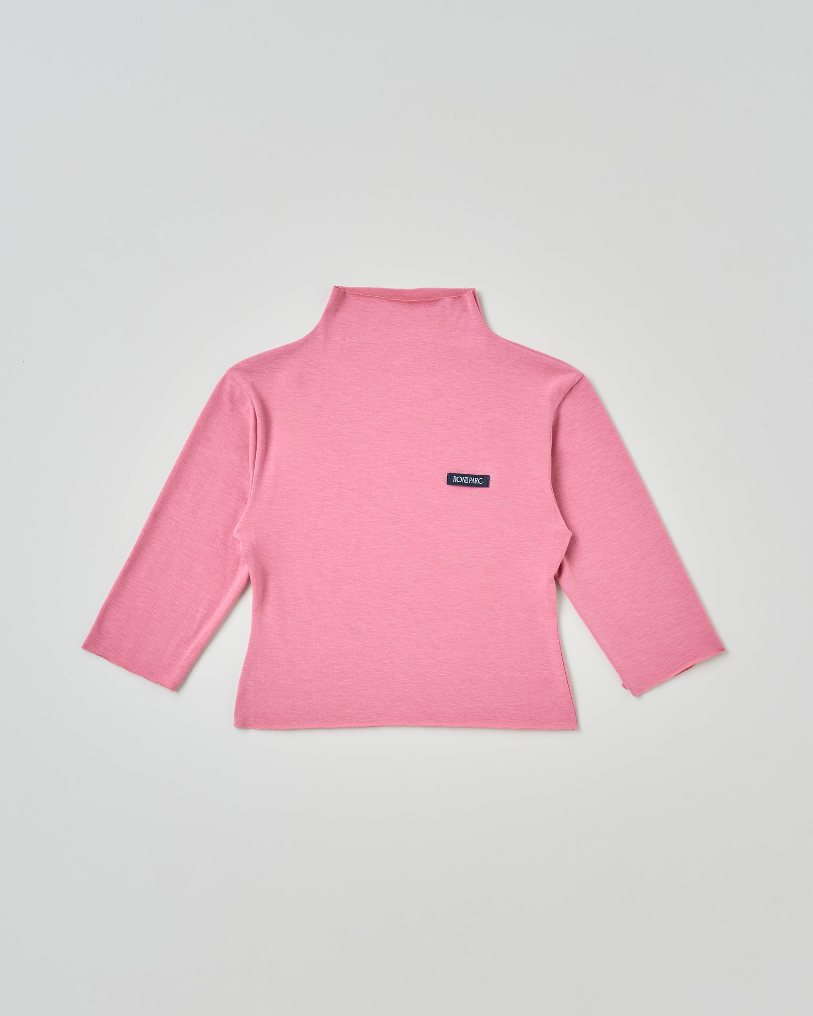 Multiway turtleneck top (pink×red)