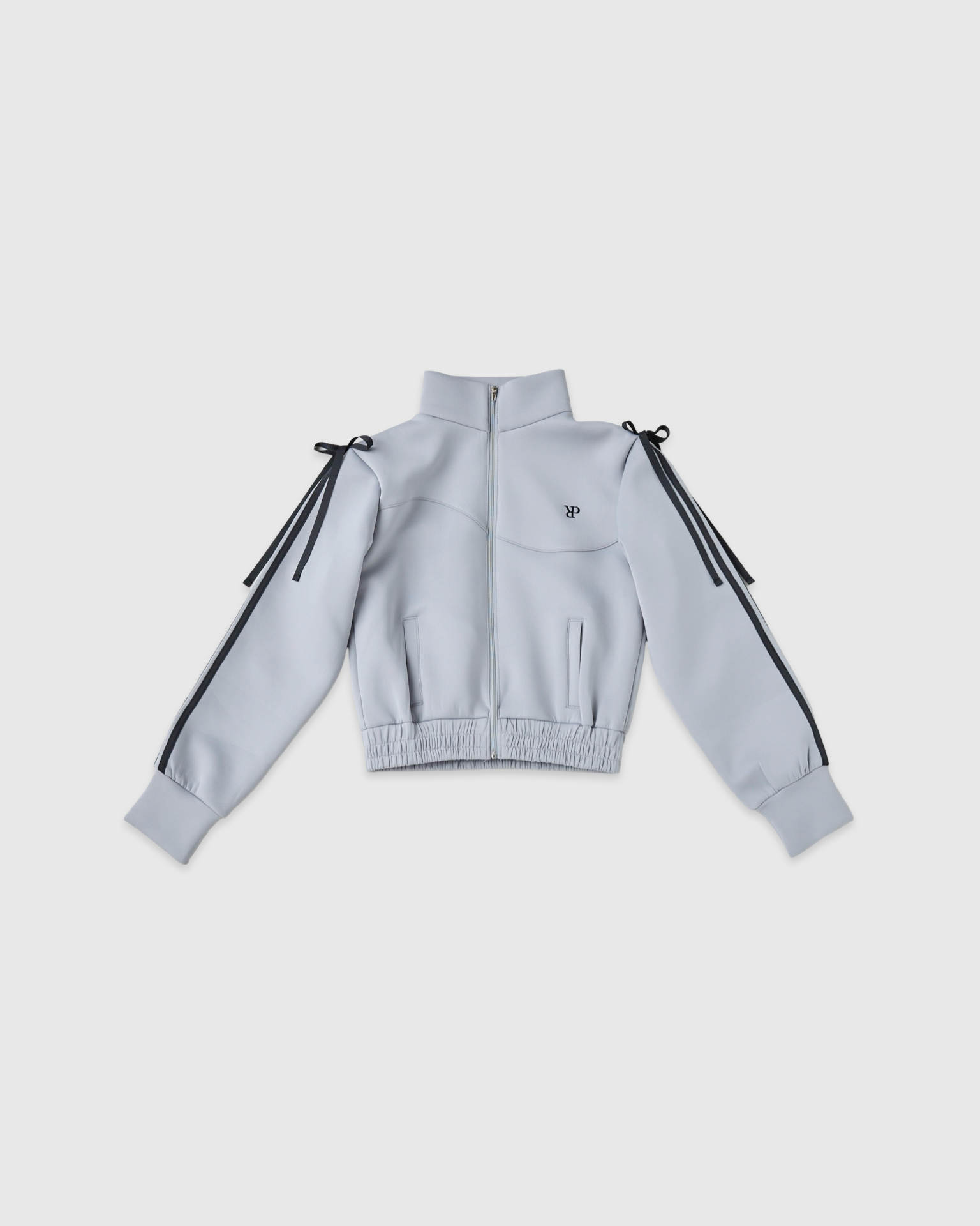 Ribbon track jacket (gray)