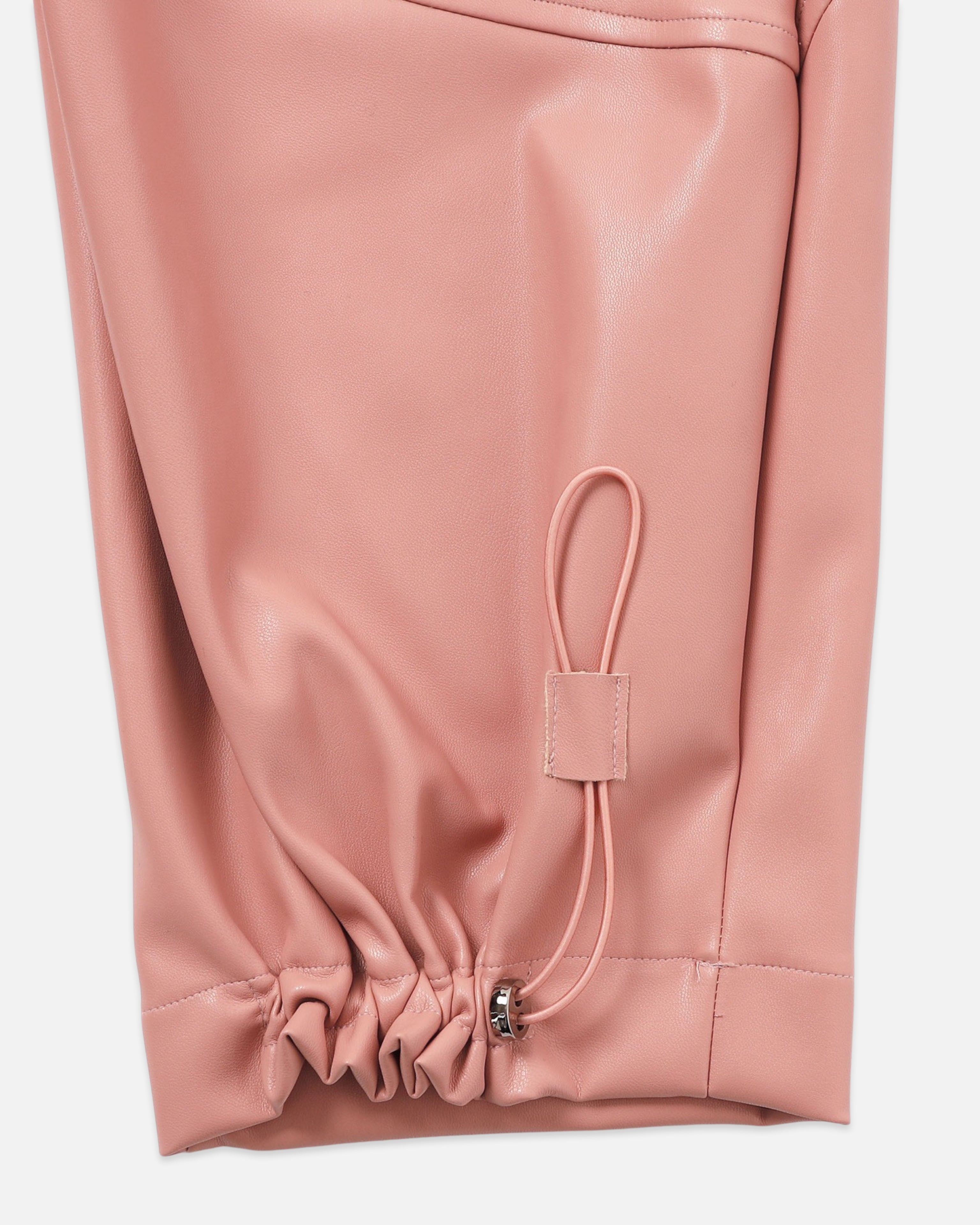 Curve leather pants (pink)