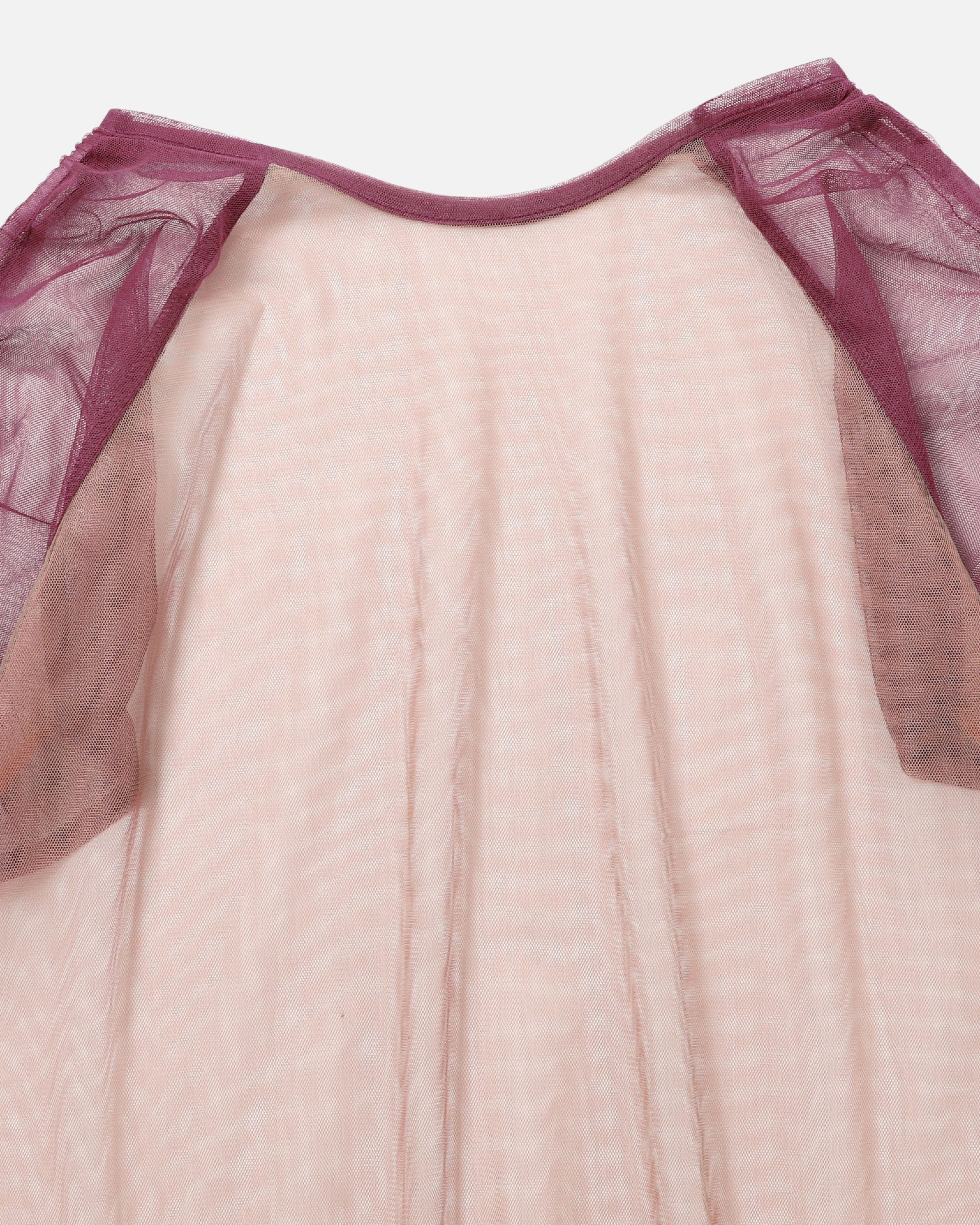 Raglan sheer top (pink)