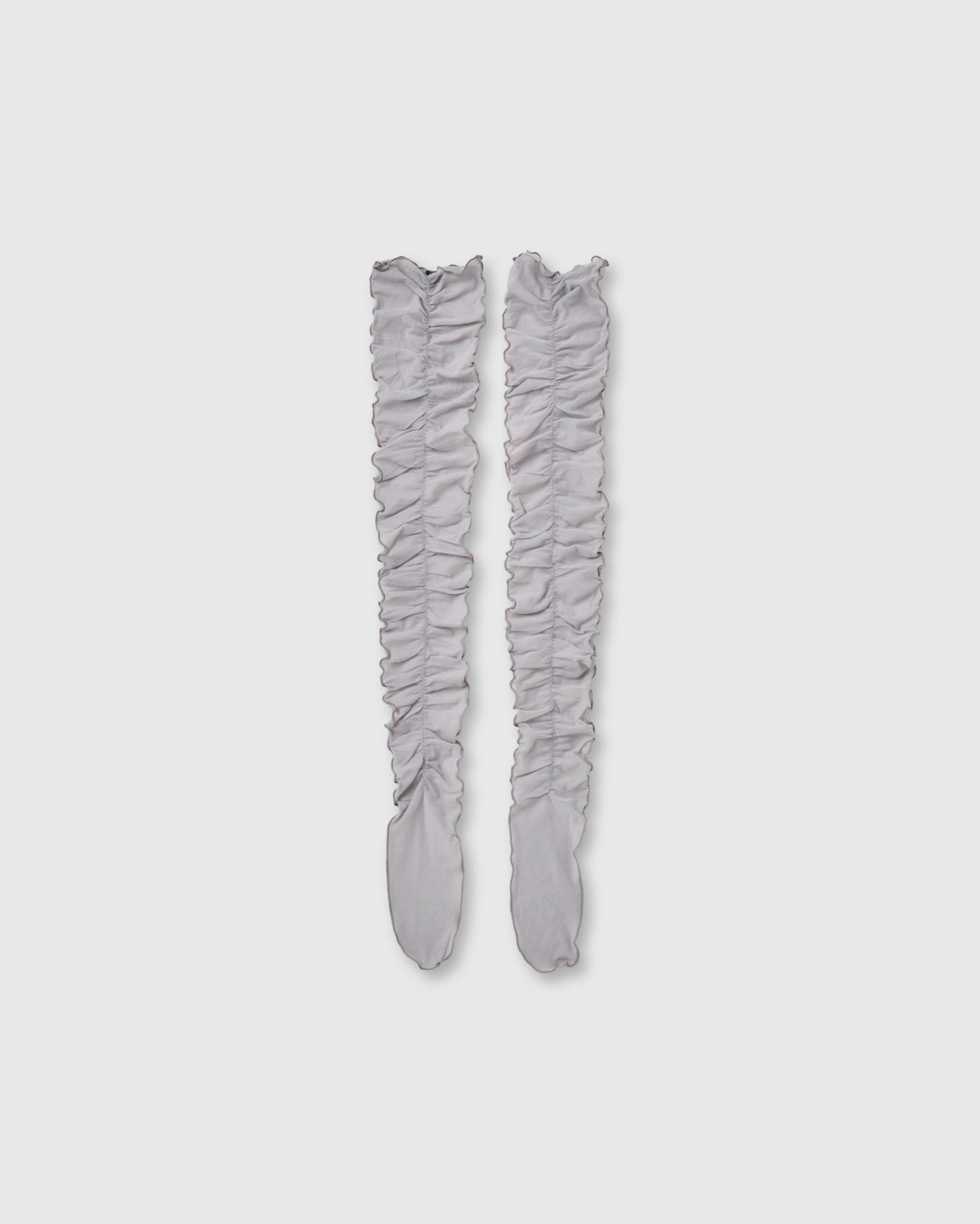 Shirring sheer socks (gray)