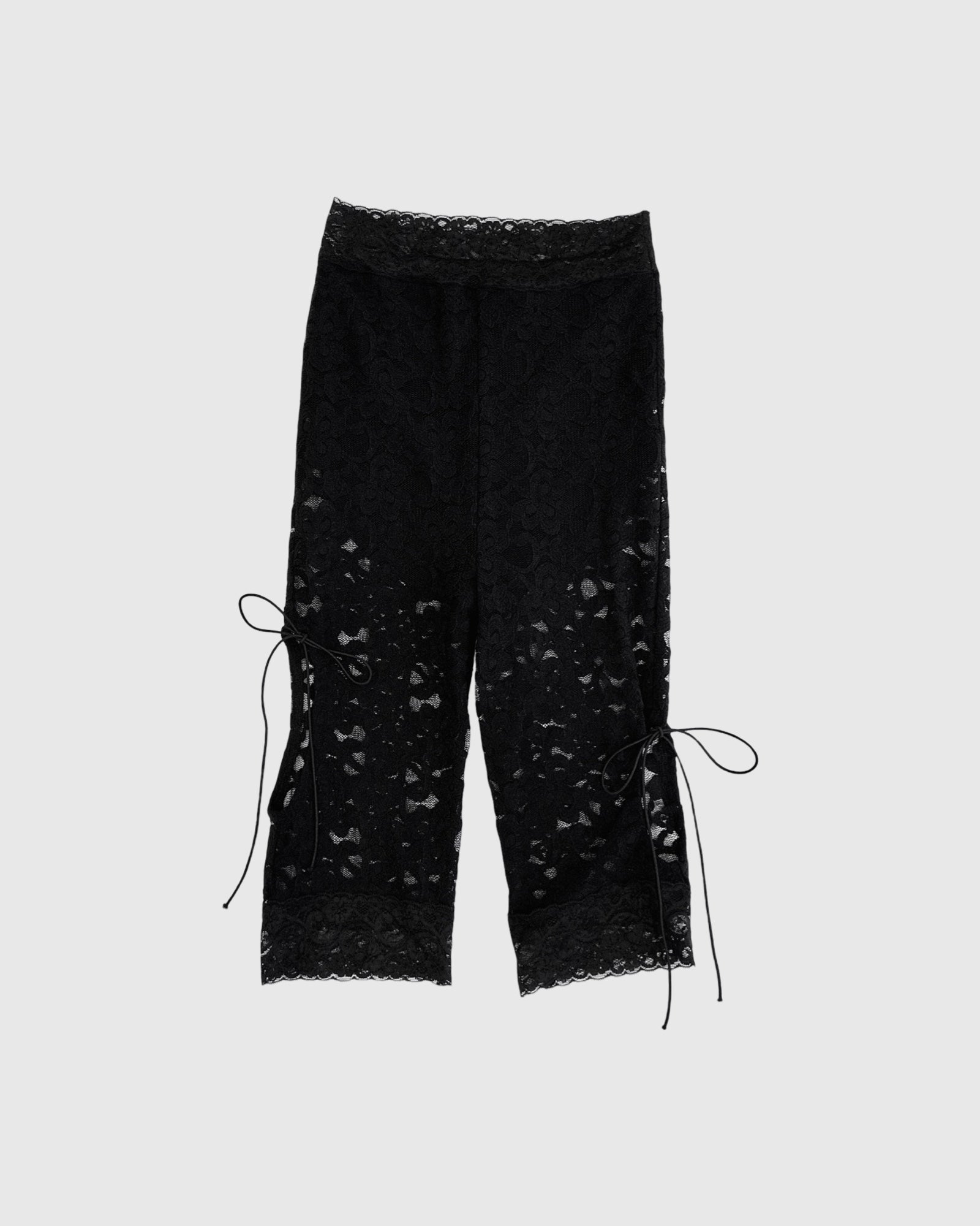 3way lace leggings (black)