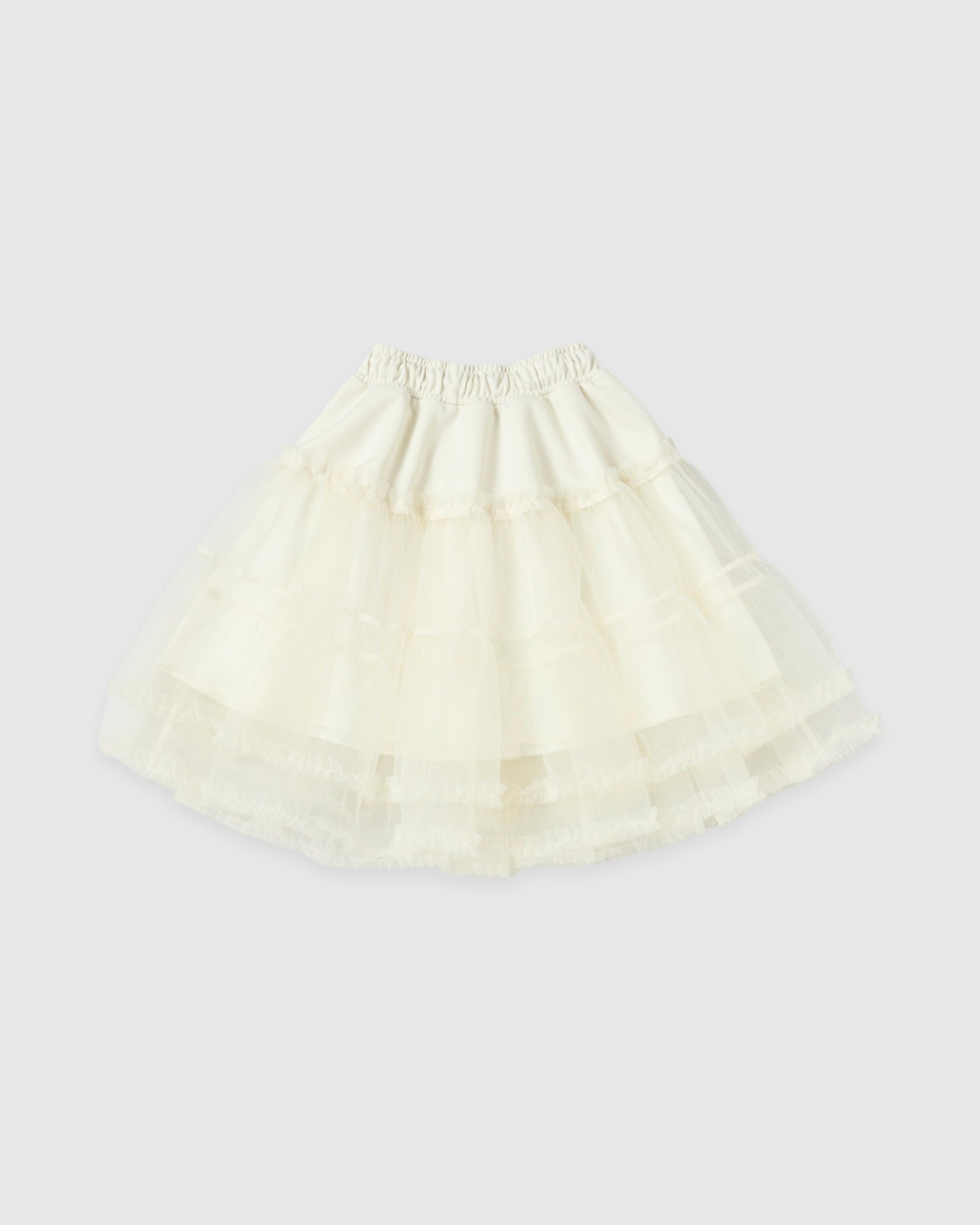 Jersey tutu skirt (off white)