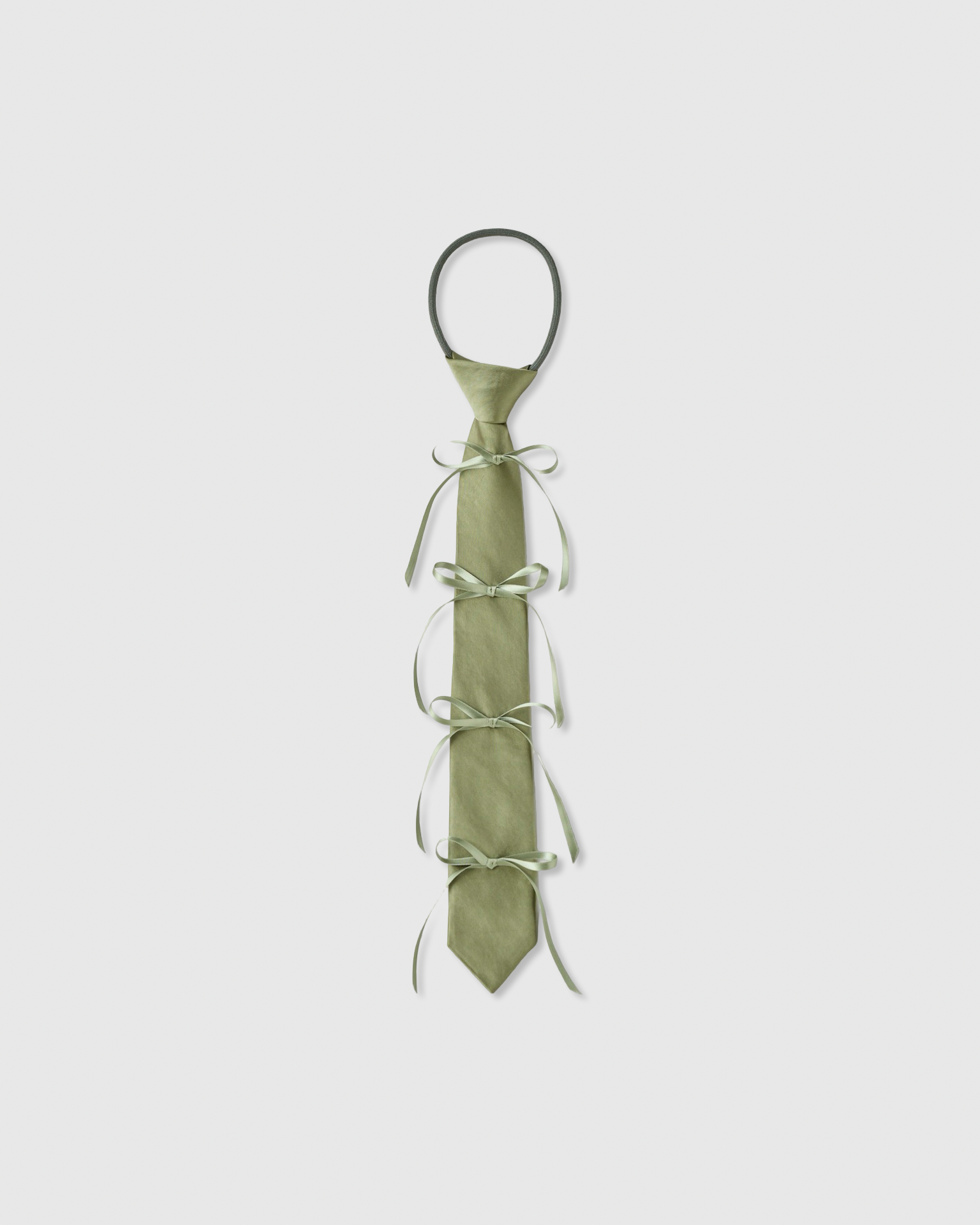 Ribbon rope tie (khaki)